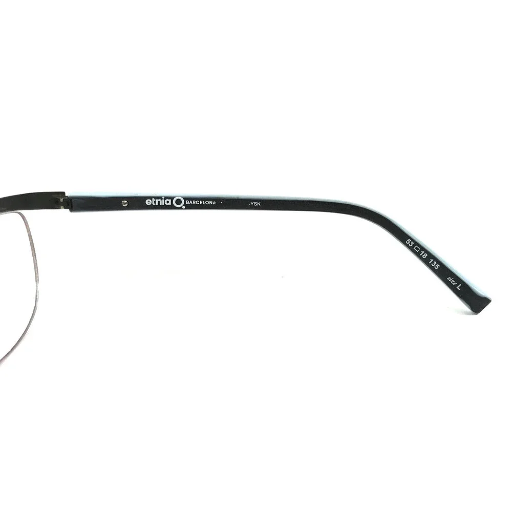 Etnia Barcelona Eyeglasses Frames TAMPERE CYSK Cyan Sky Black Blue 53-18-135